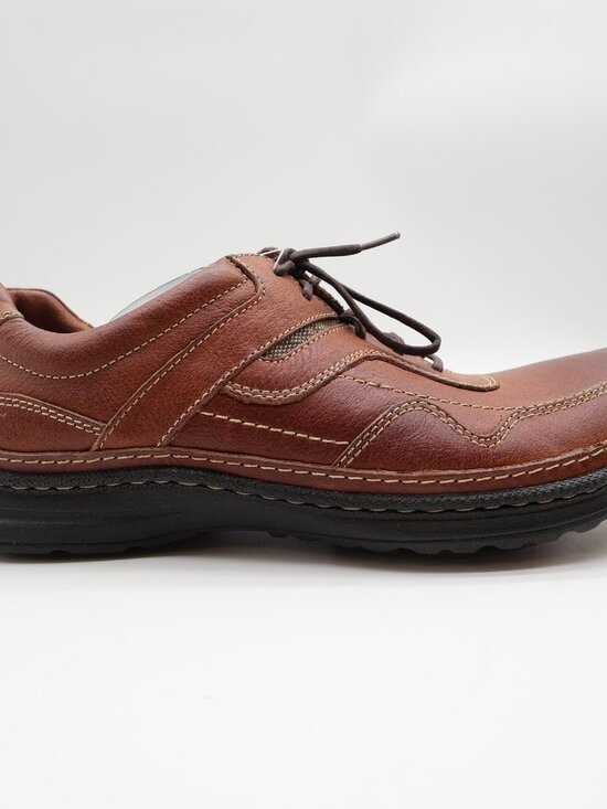 Hush Puppies Pathway Oxford 9 Tan Leather Comfort Vintage Y2K NOS main image 4